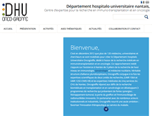 Tablet Screenshot of dhu-oncogreffe.com